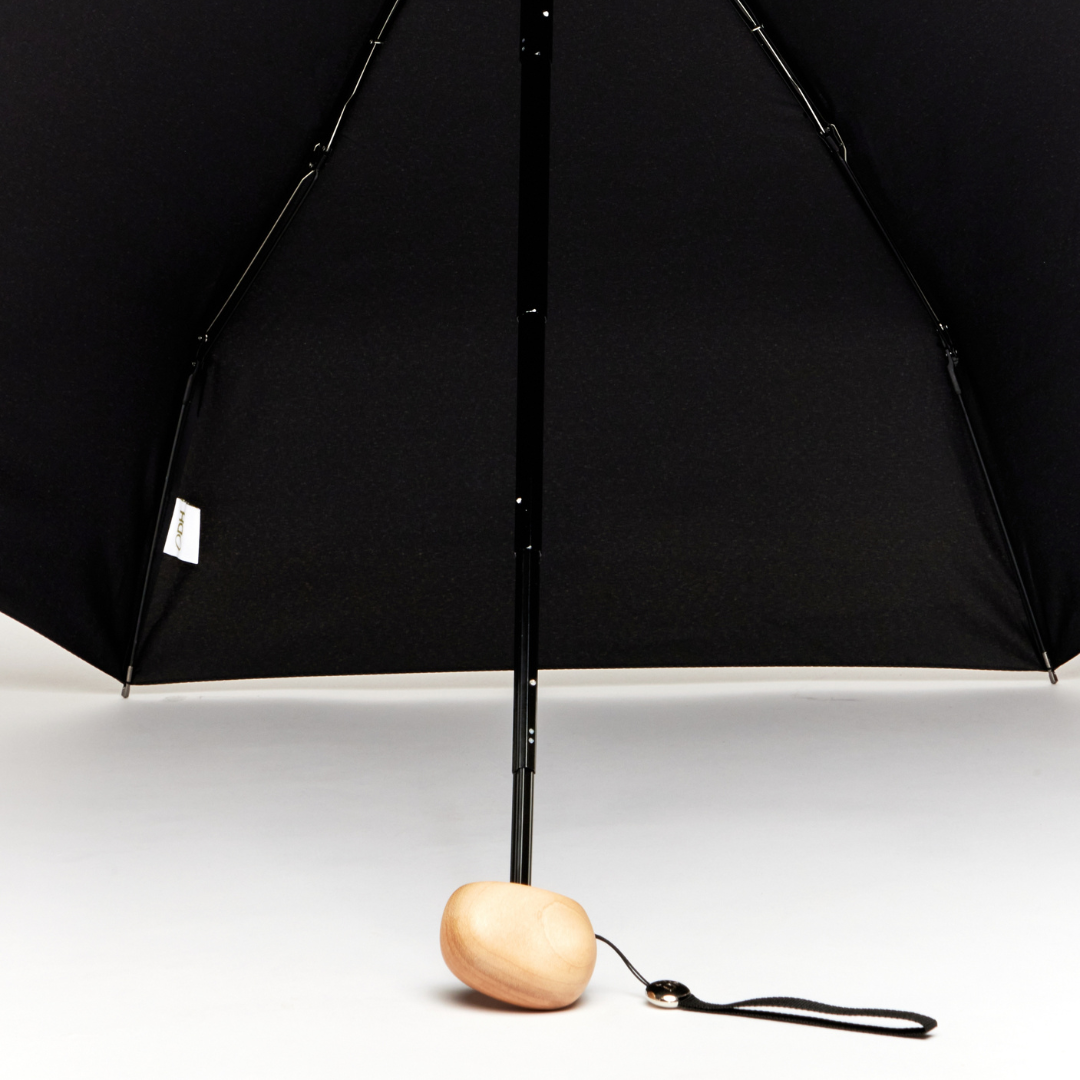 Original Duckhead Black Mini Pocket Umbrella