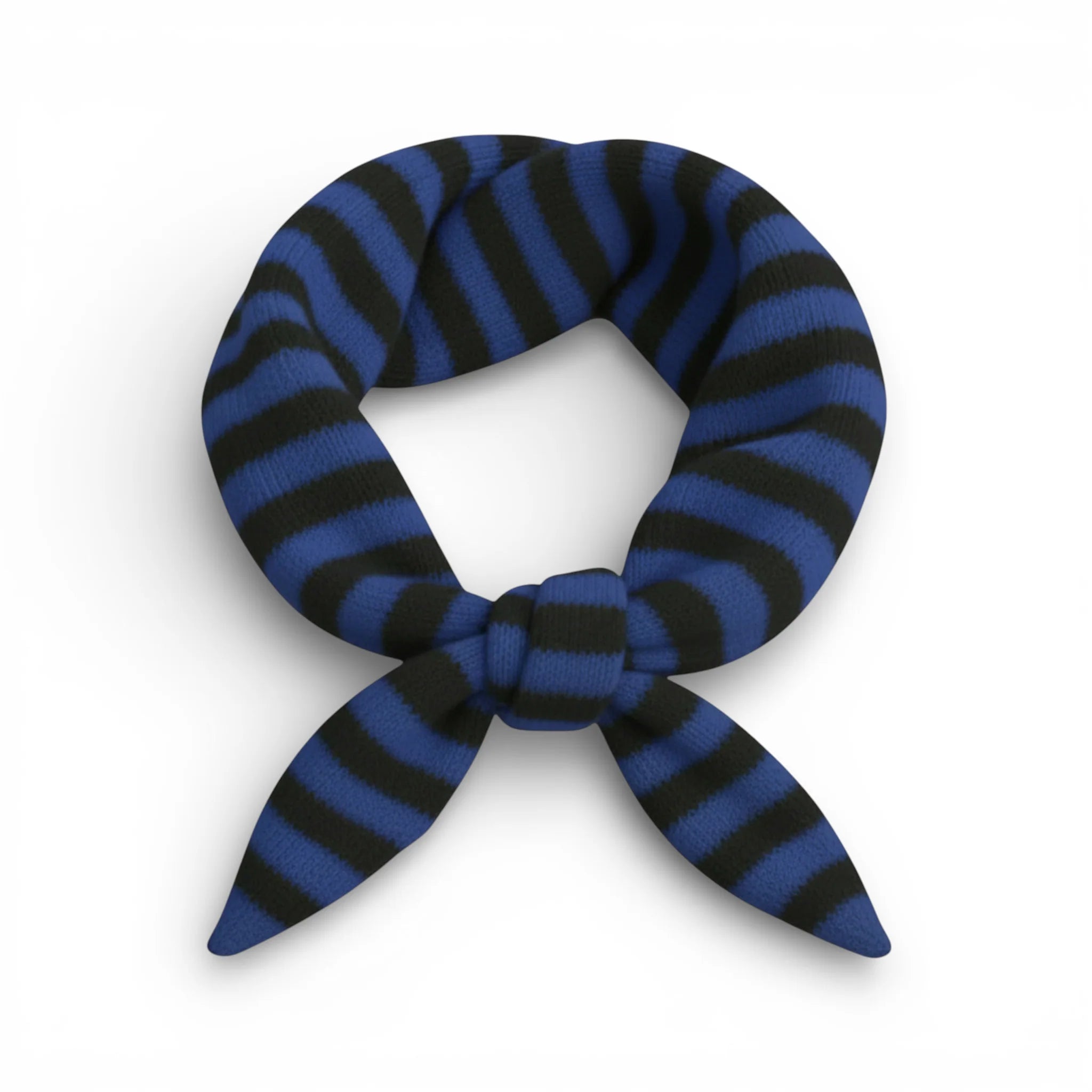 Precious Wool Blend Striped Triangle Scarf