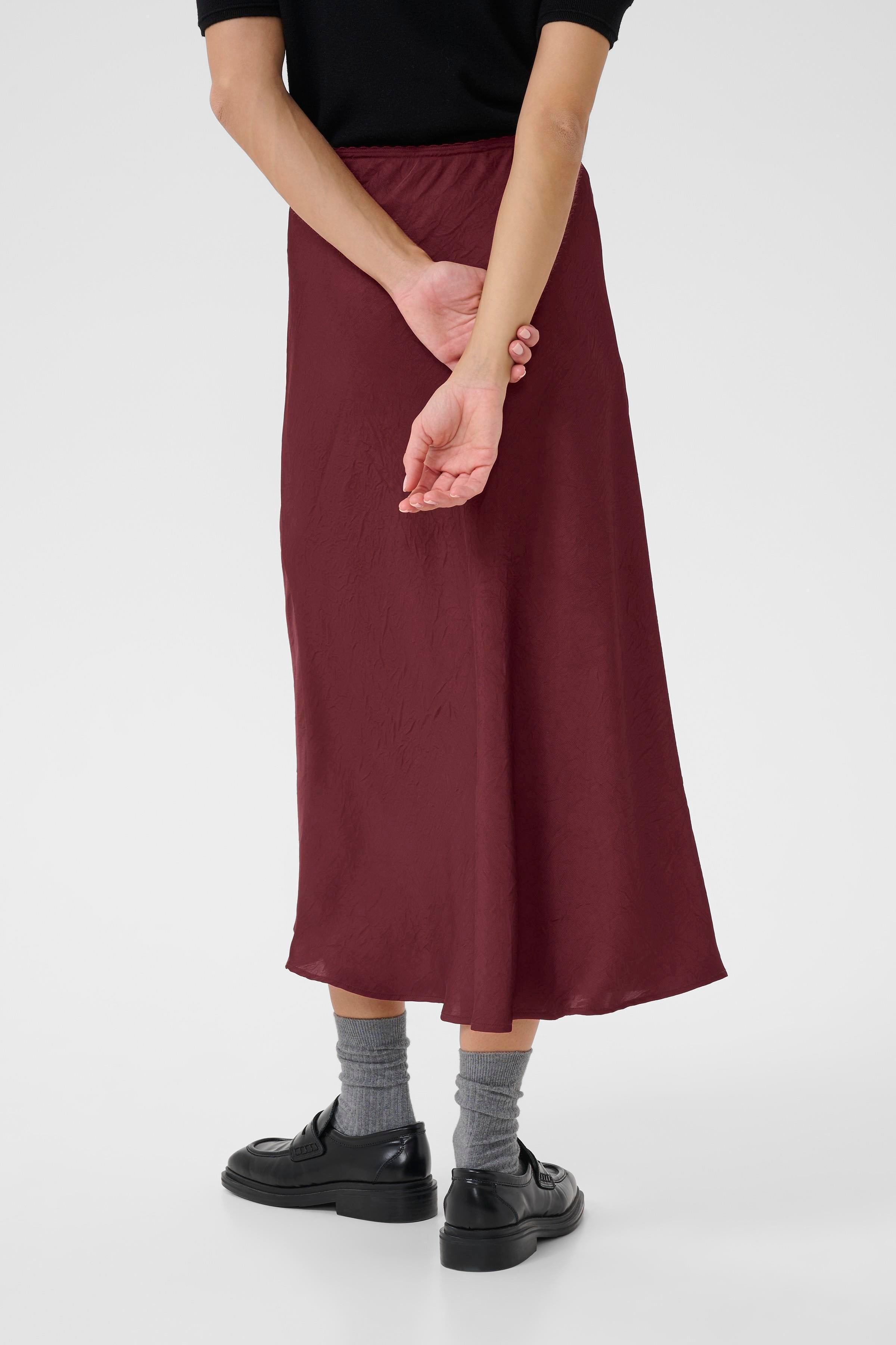 Part Two Laurina Tawny Port Bias Skirt