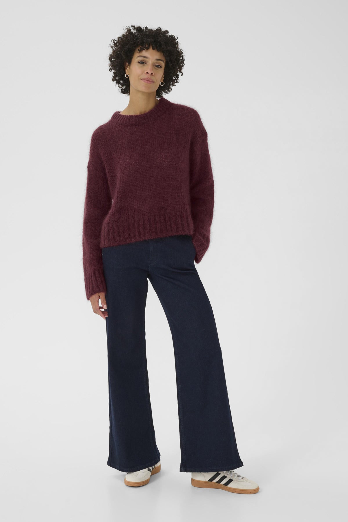 Part Two Sille Tawny Port Knit Jumper