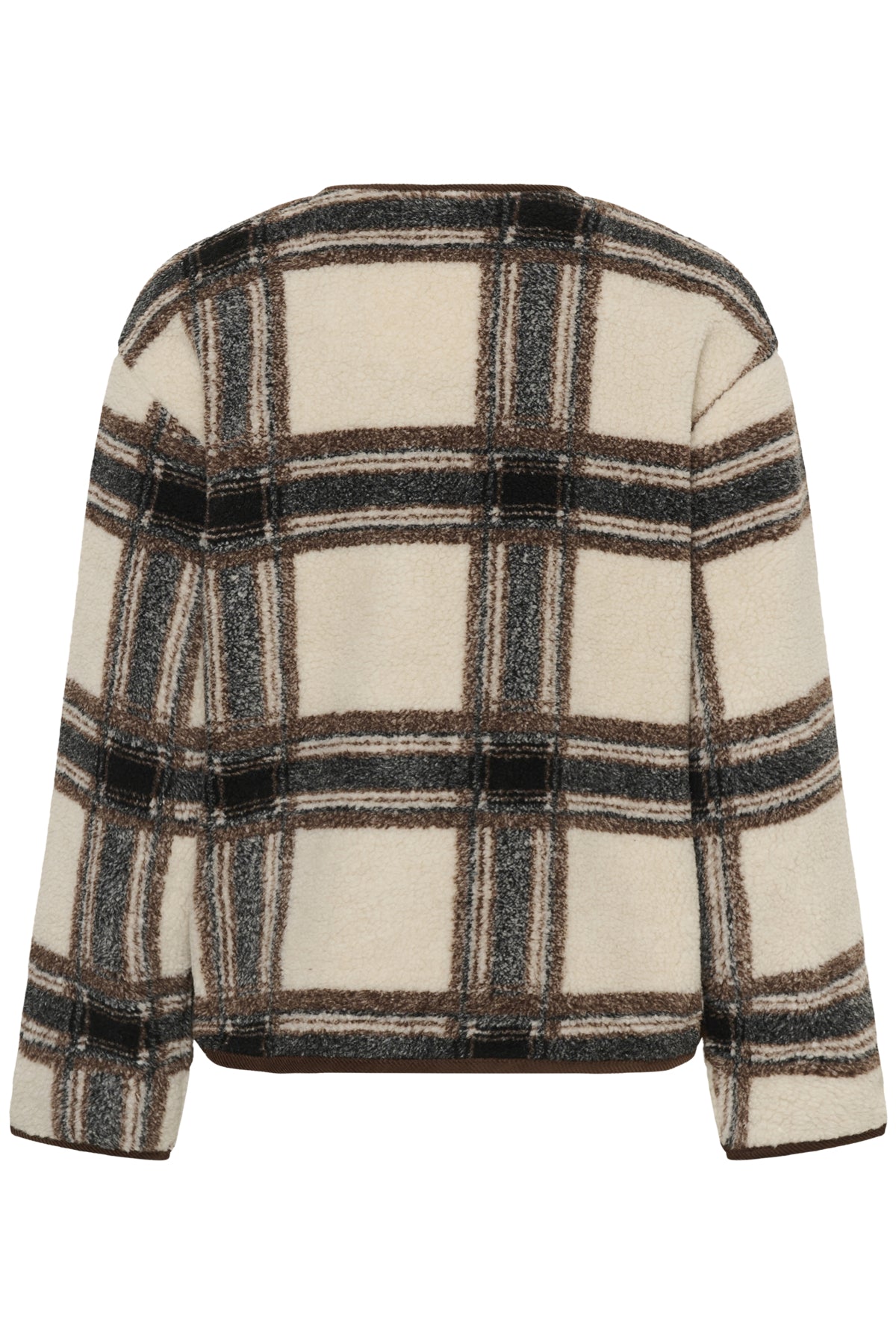 Part Two Ysabell Brown Check Jacket