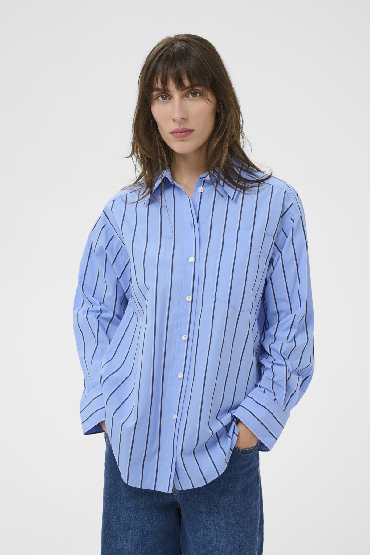 Part Two Anabella Blue Stripe Shirt