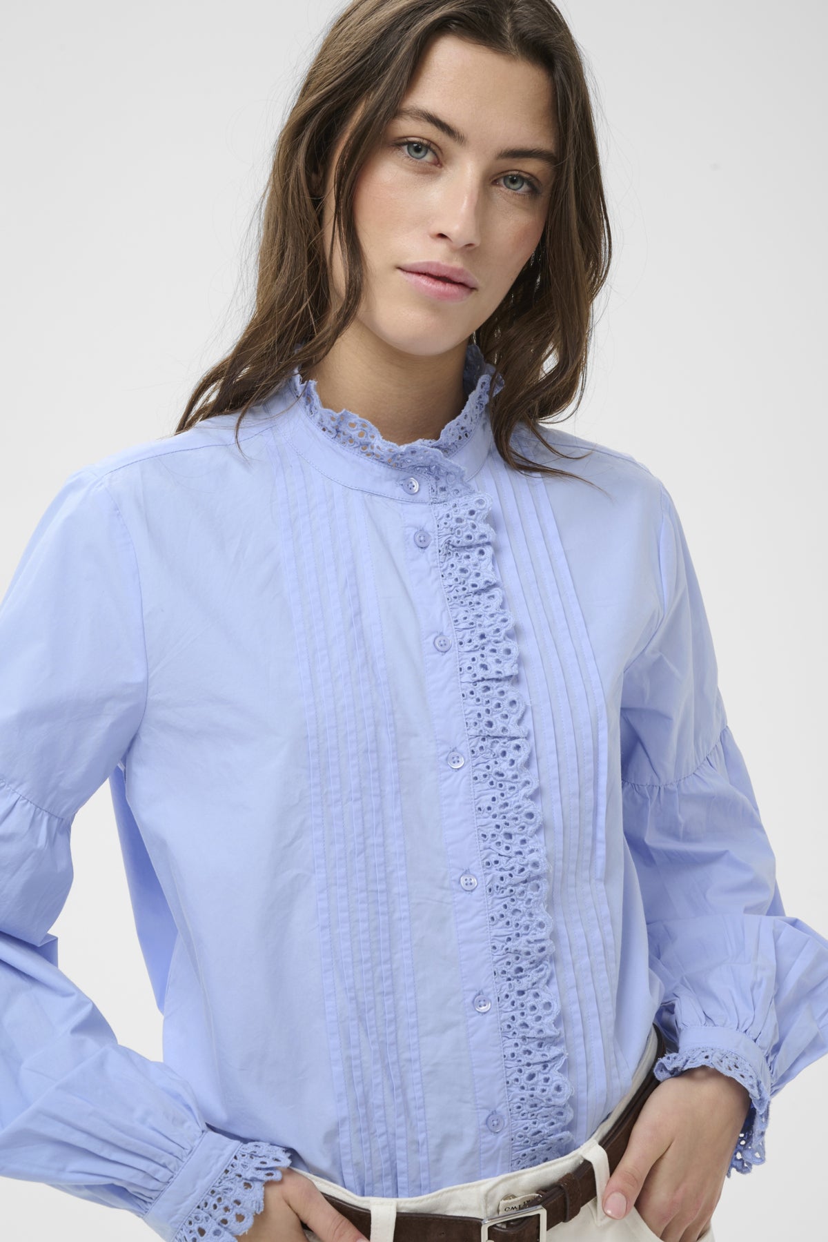 Part Two Anastasja Pale Blue Shirt