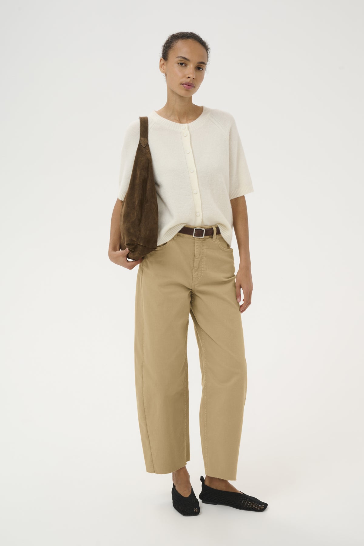 Part Two Adelena Tan Barrel Leg Jeans