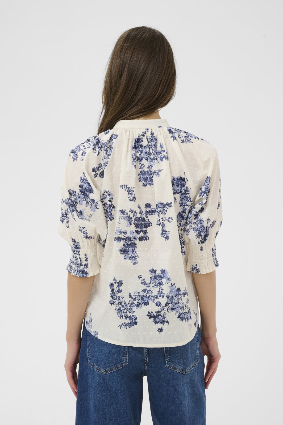 Part Two Almera Blue Flower Shirt