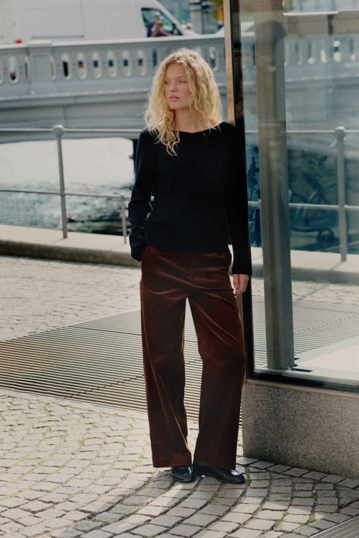 Part Two Columba Brown Corduroy Trouser
