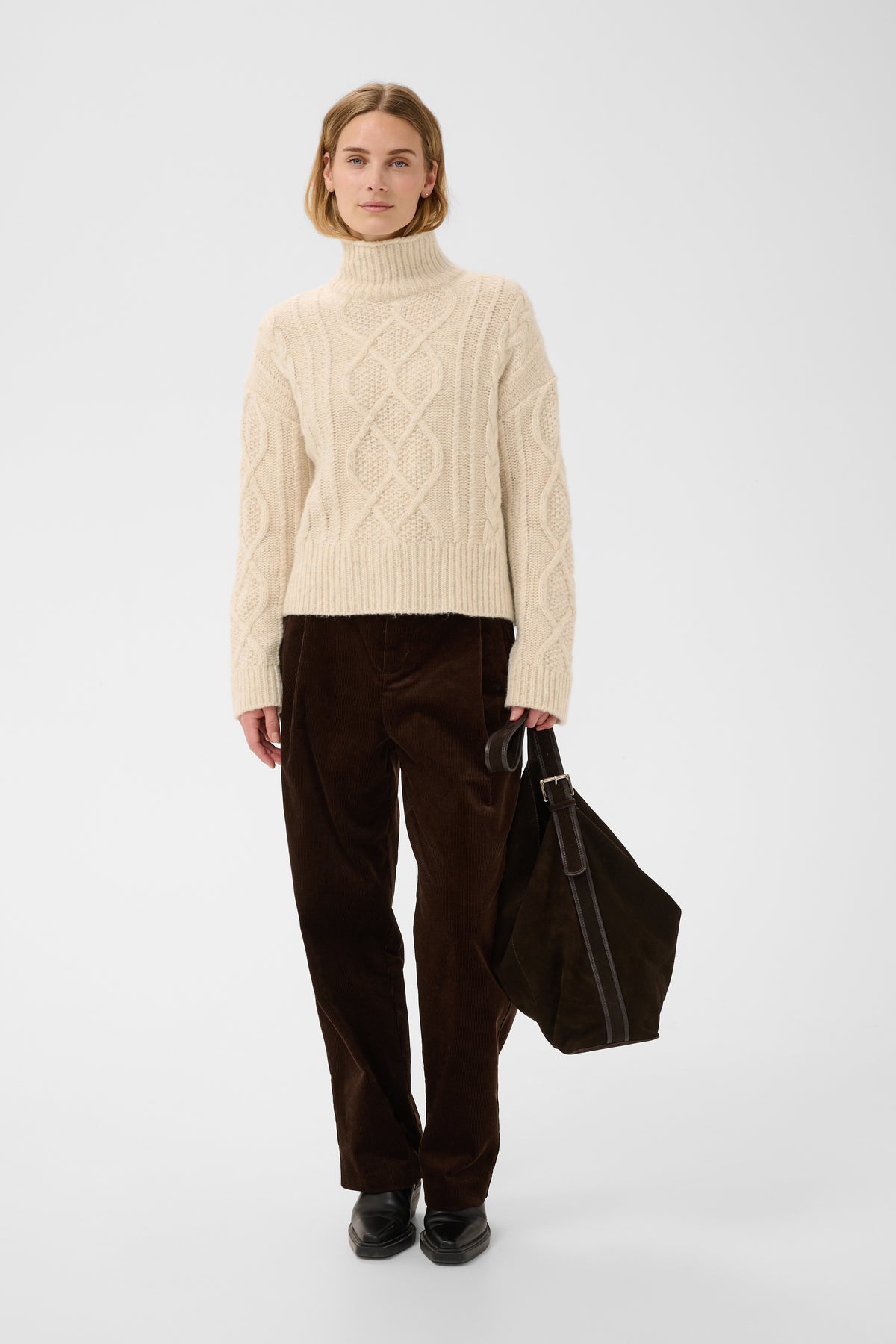 Part Two Channa Cable Knit Sweater