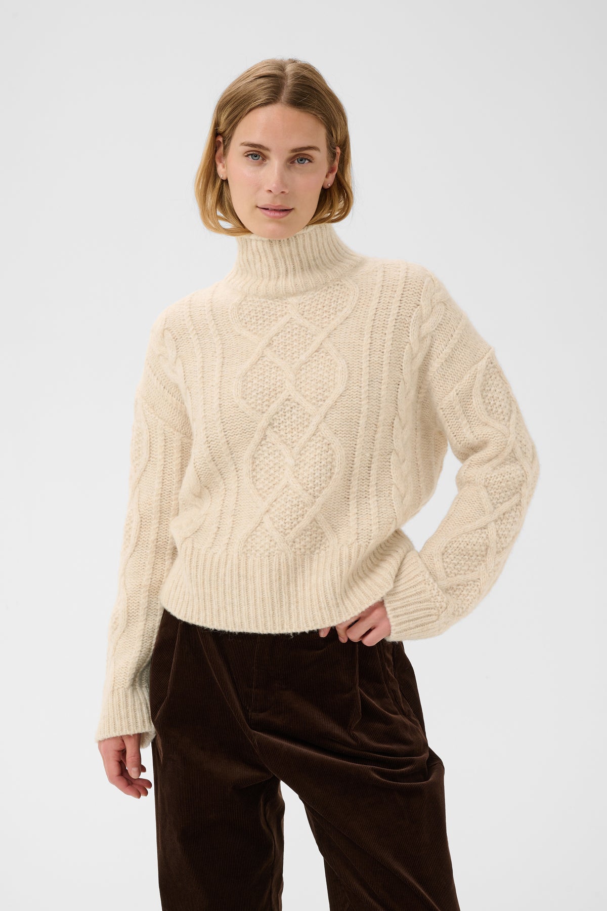 Part Two Channa Cable Knit Sweater