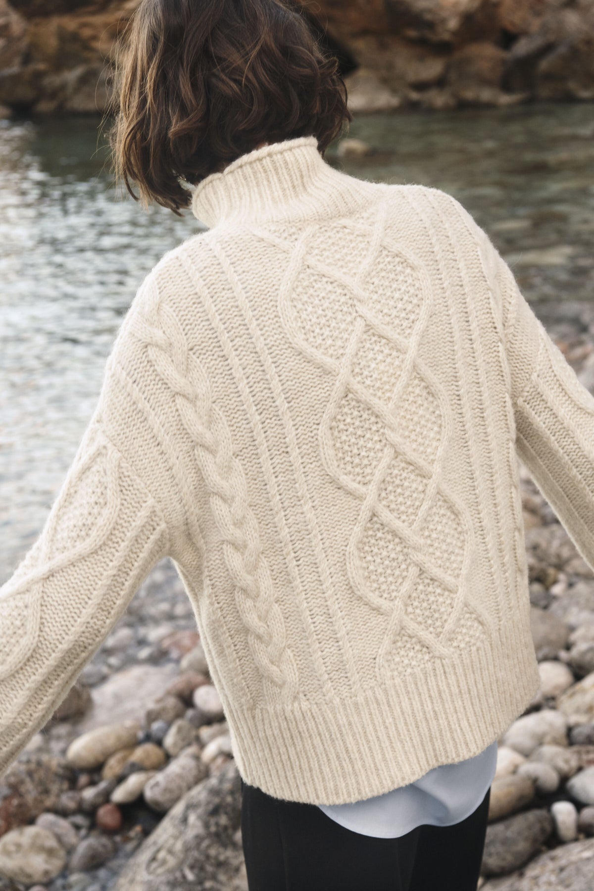 Part Two Channa Cable Knit Sweater