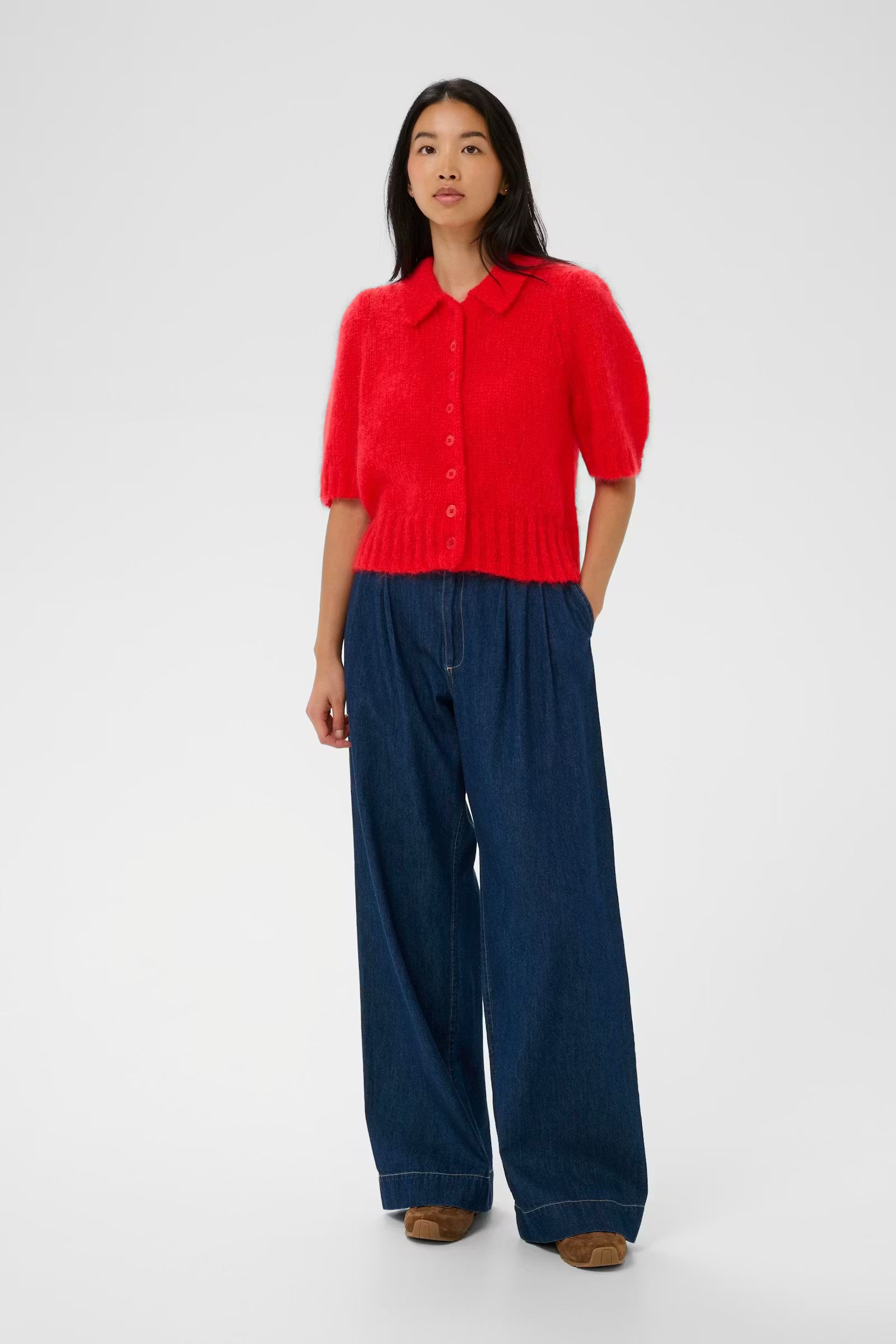Part Two Vernoni Poppy Red Cardigan
