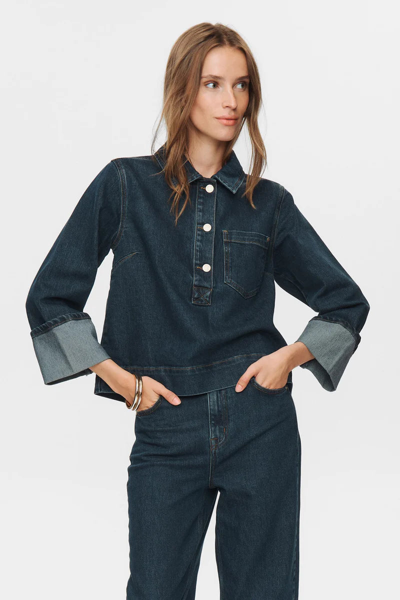 Numph Nutoronto Dark Denim Shirt