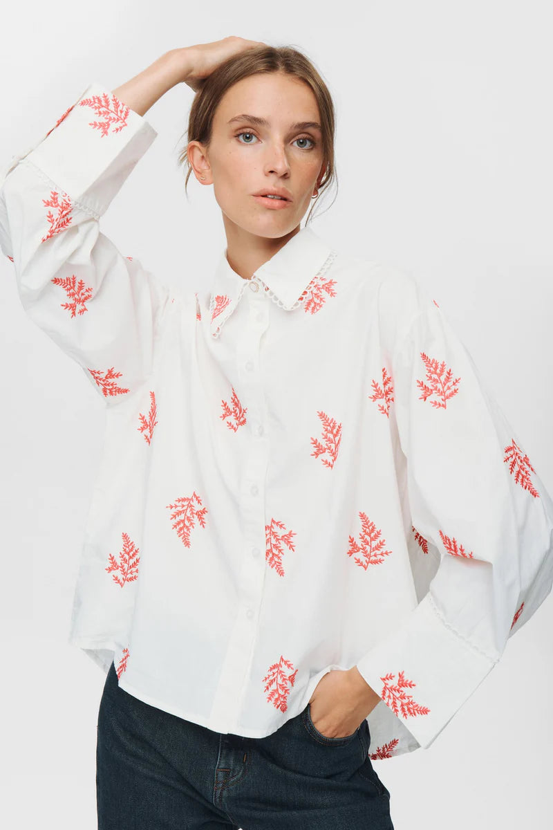 Numph Nubaily Pink Lemonade Shirt