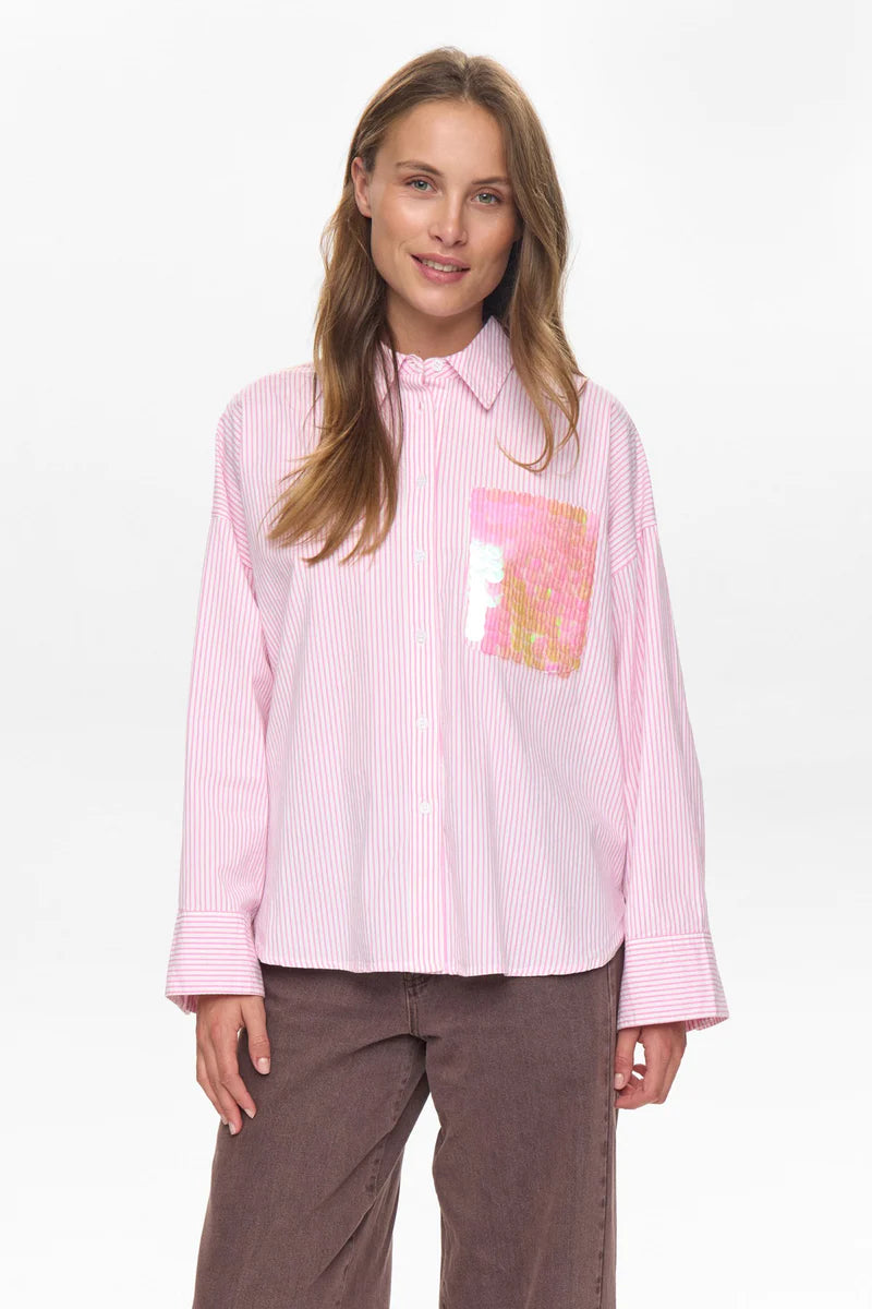 Numph Nudarmi Fuschsia Pink Shirt
