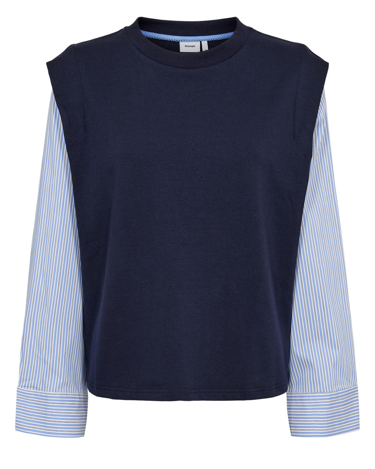Numph Nusindi Navy Mix Blouse