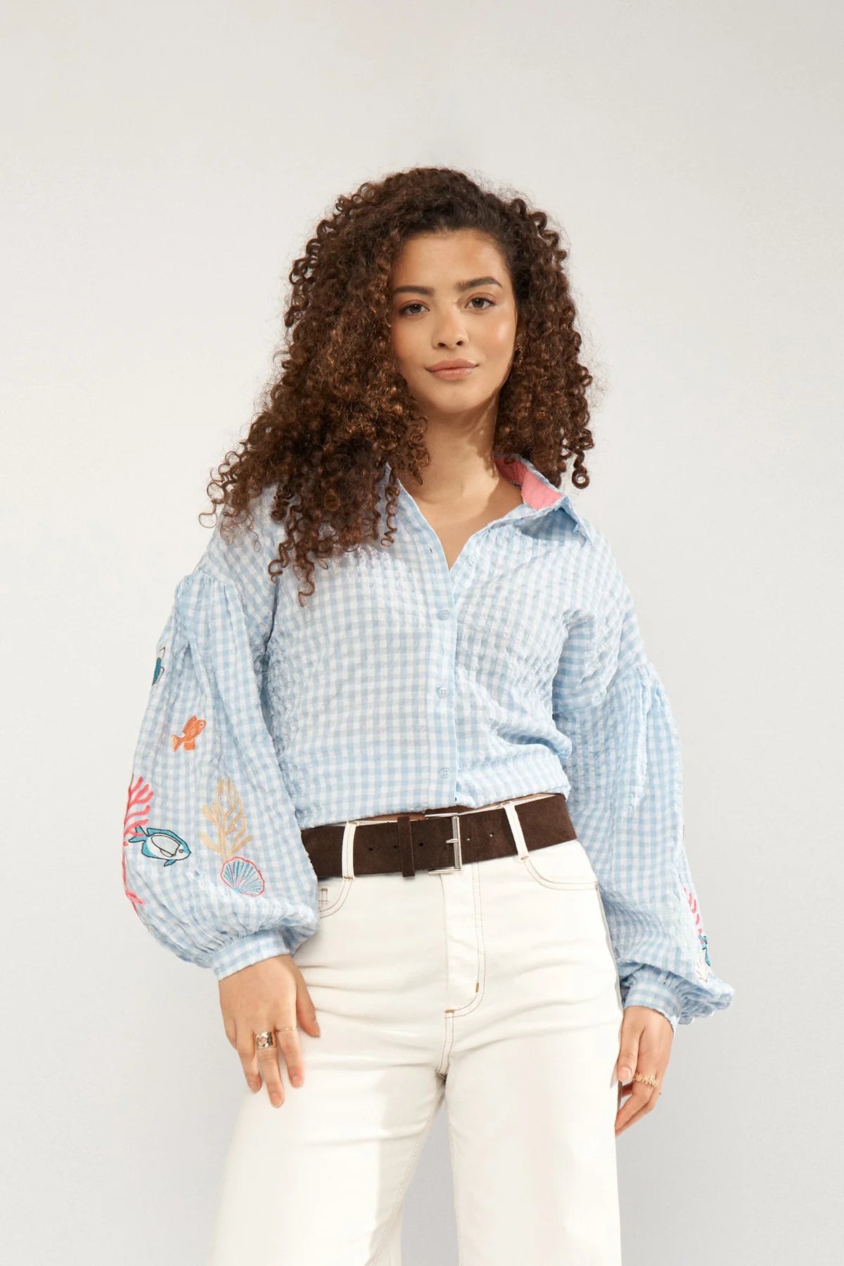 Numph Nusurfer Placid Blue Shirt