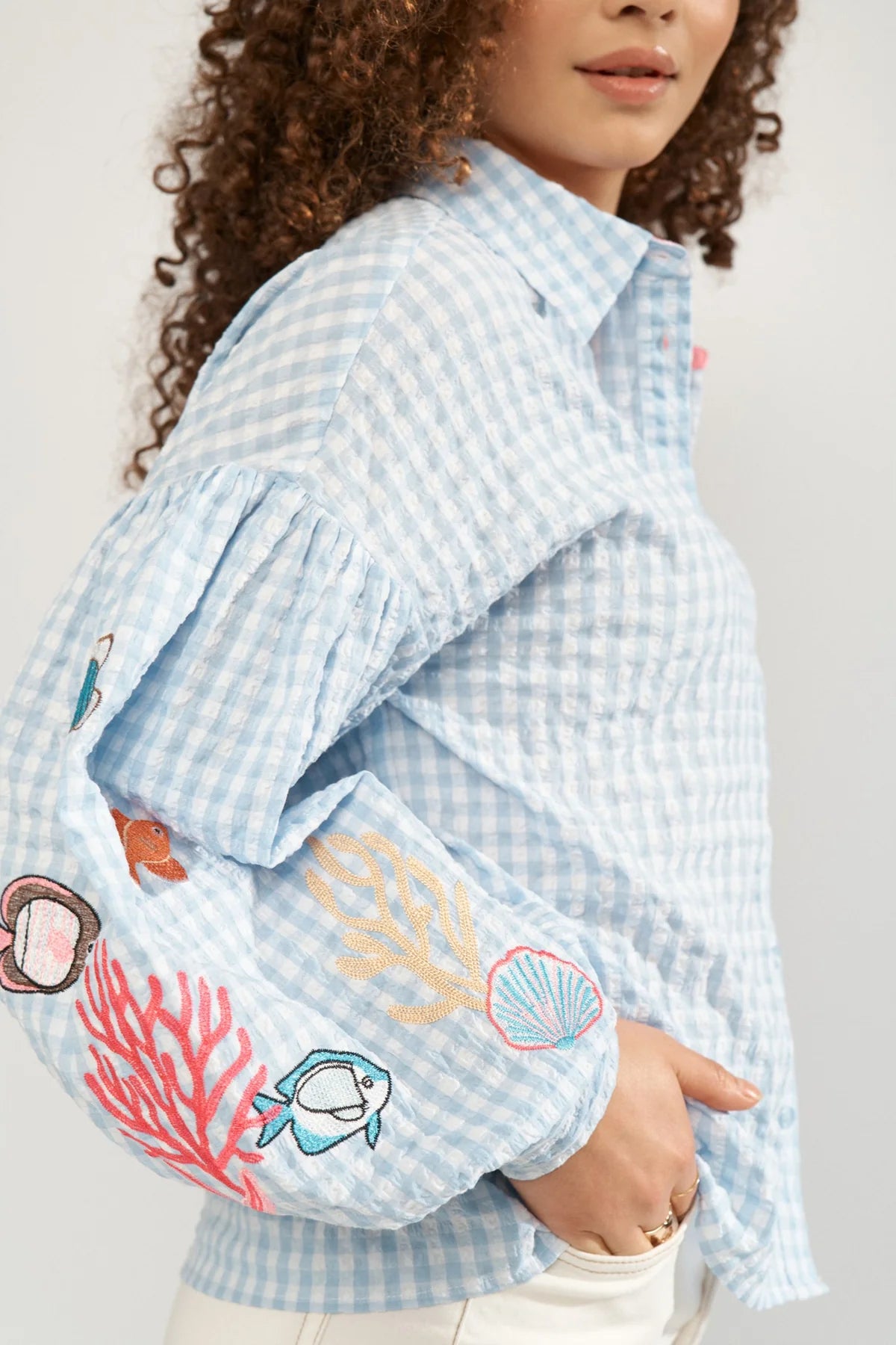 Numph Nusurfer Placid Blue Shirt