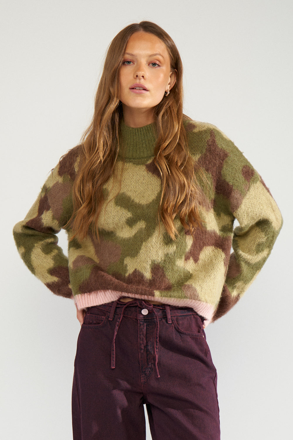 Numph Nucamu Green Pullover