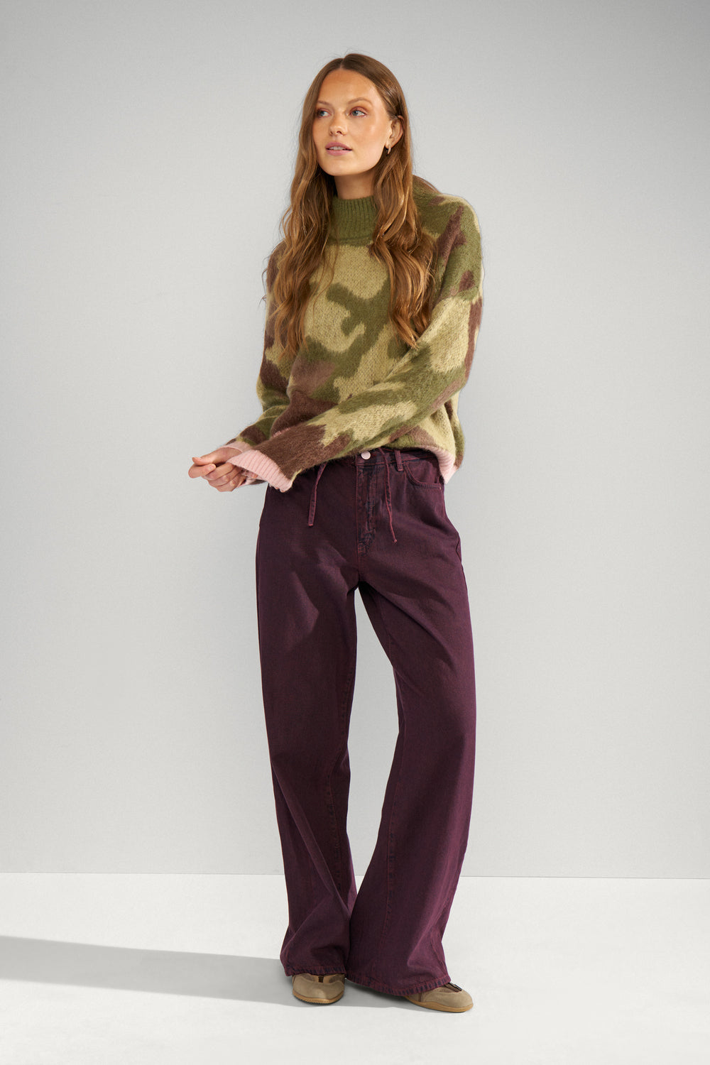 Numph Nucamu Green Pullover
