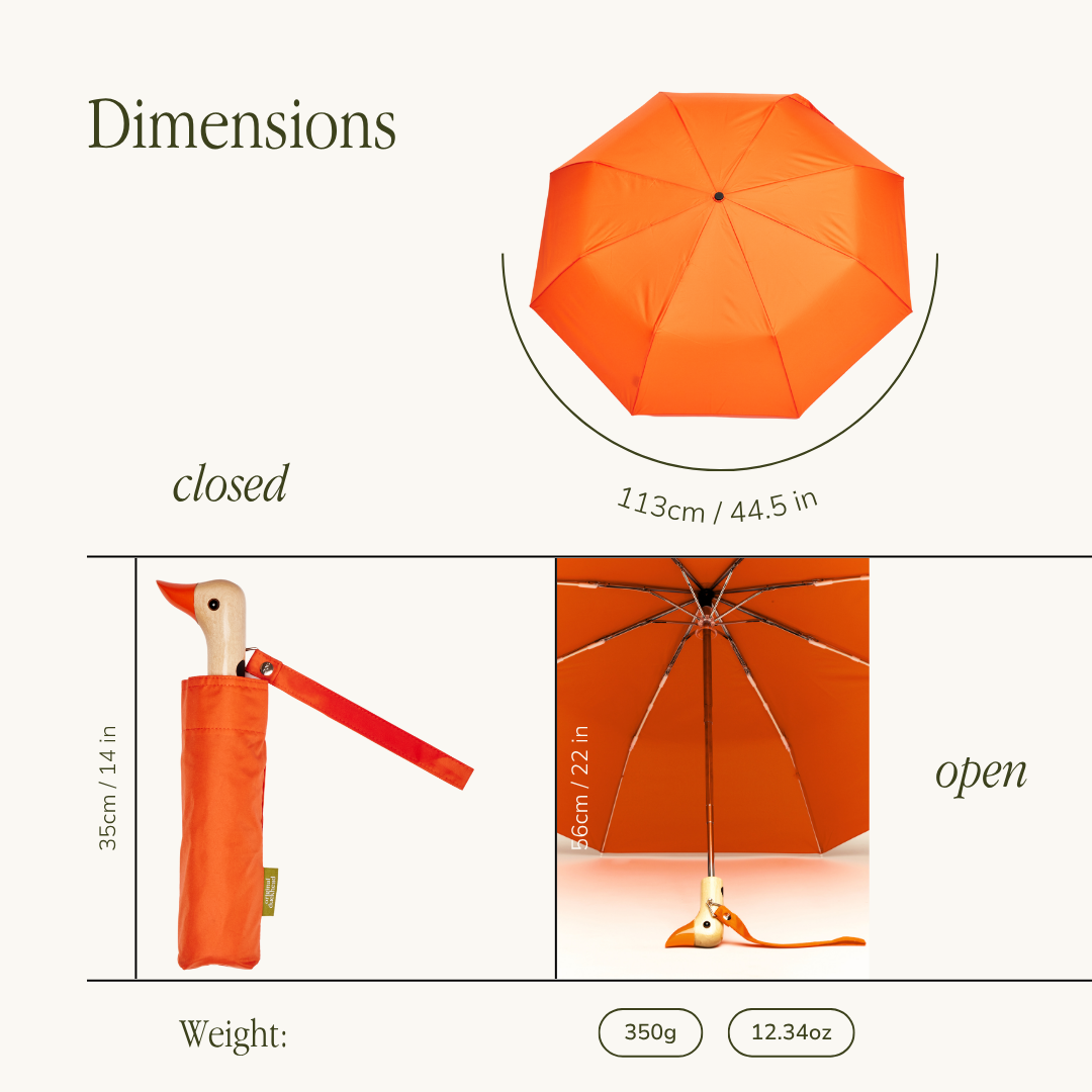 Original Duckhead Compact Umbrella Papaya