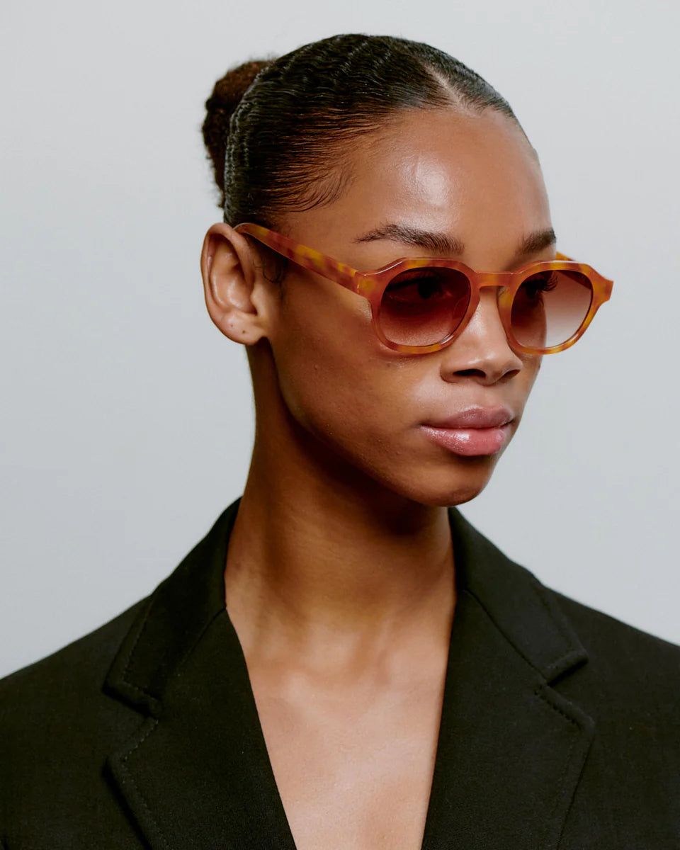 A.Kjaerbede Zan Burnt Amber Sunglasses