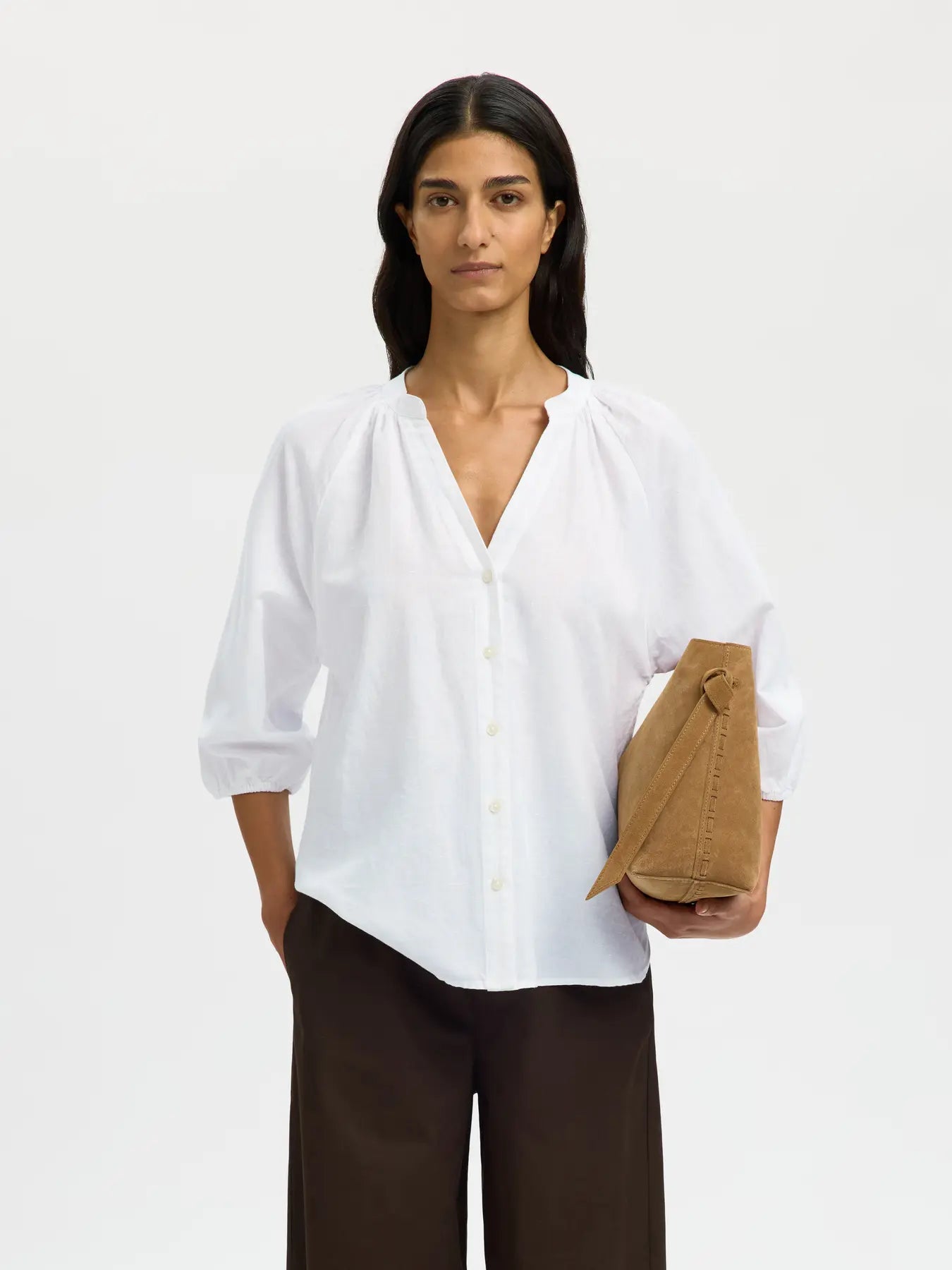 Selected Alberta Bright White Shirt