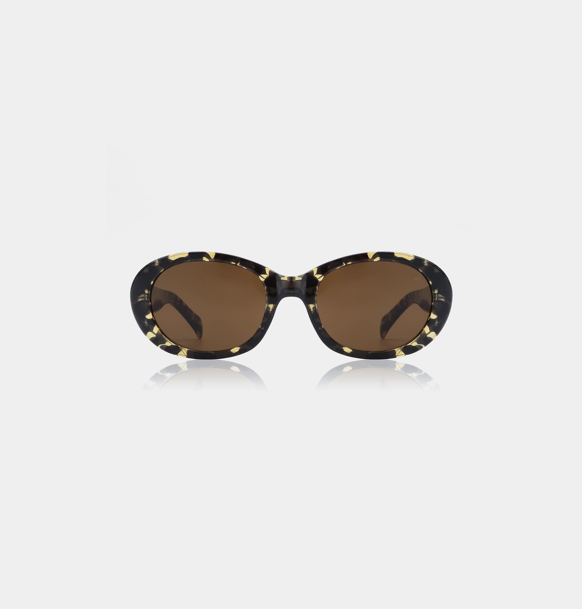 A.Kjaerbede Anma Black/Yellow Tortoise Sunglasses