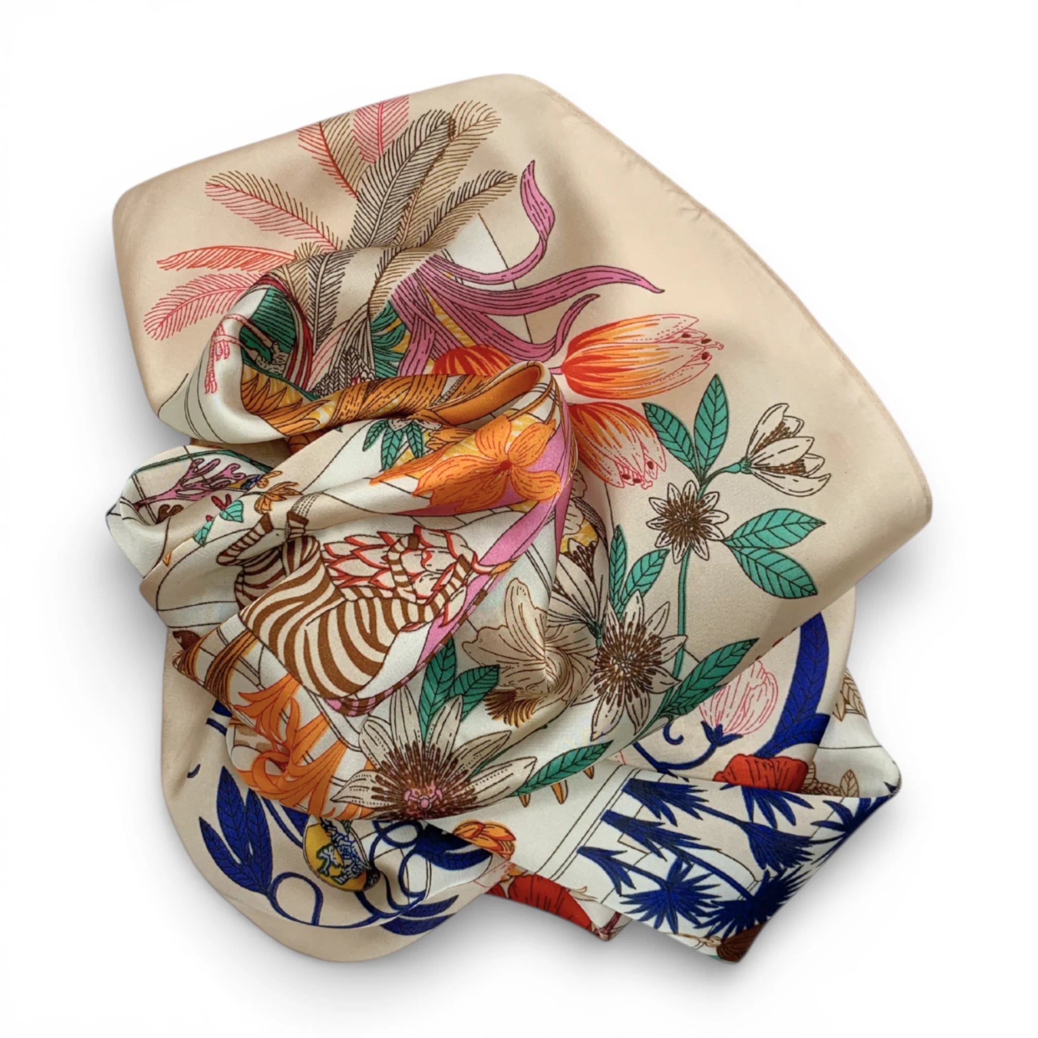 Precious Jungle Square Silk Touch Scarf