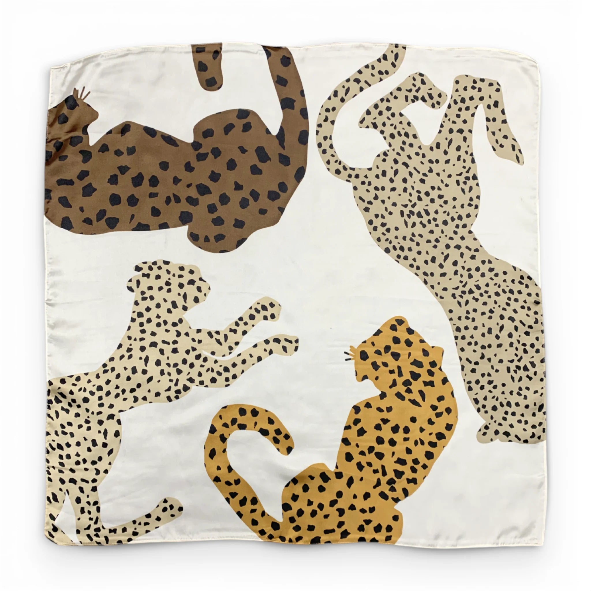 Precious Cheetah Square Silk Touch Scarf