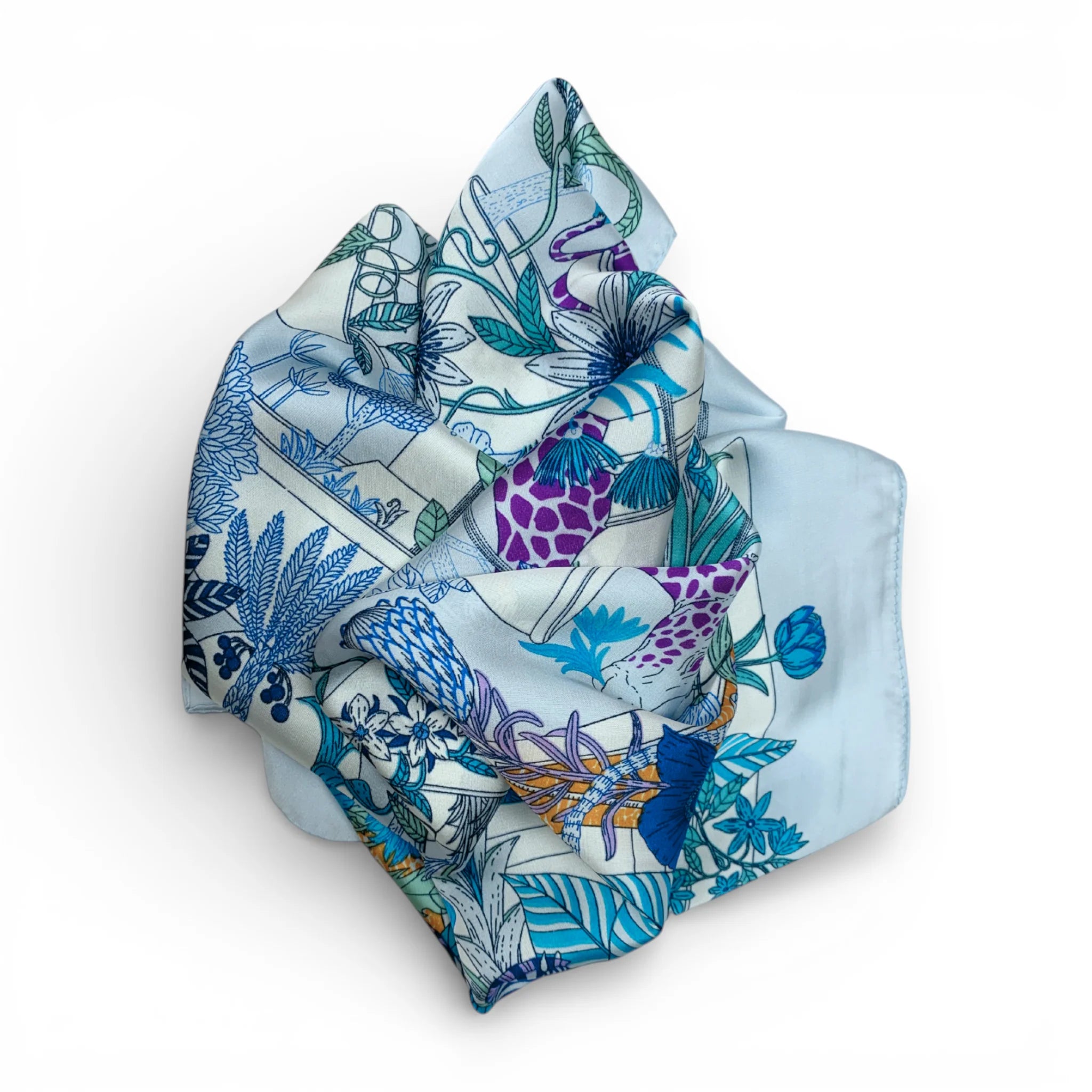 Precious Jungle Square Silk Touch Scarf