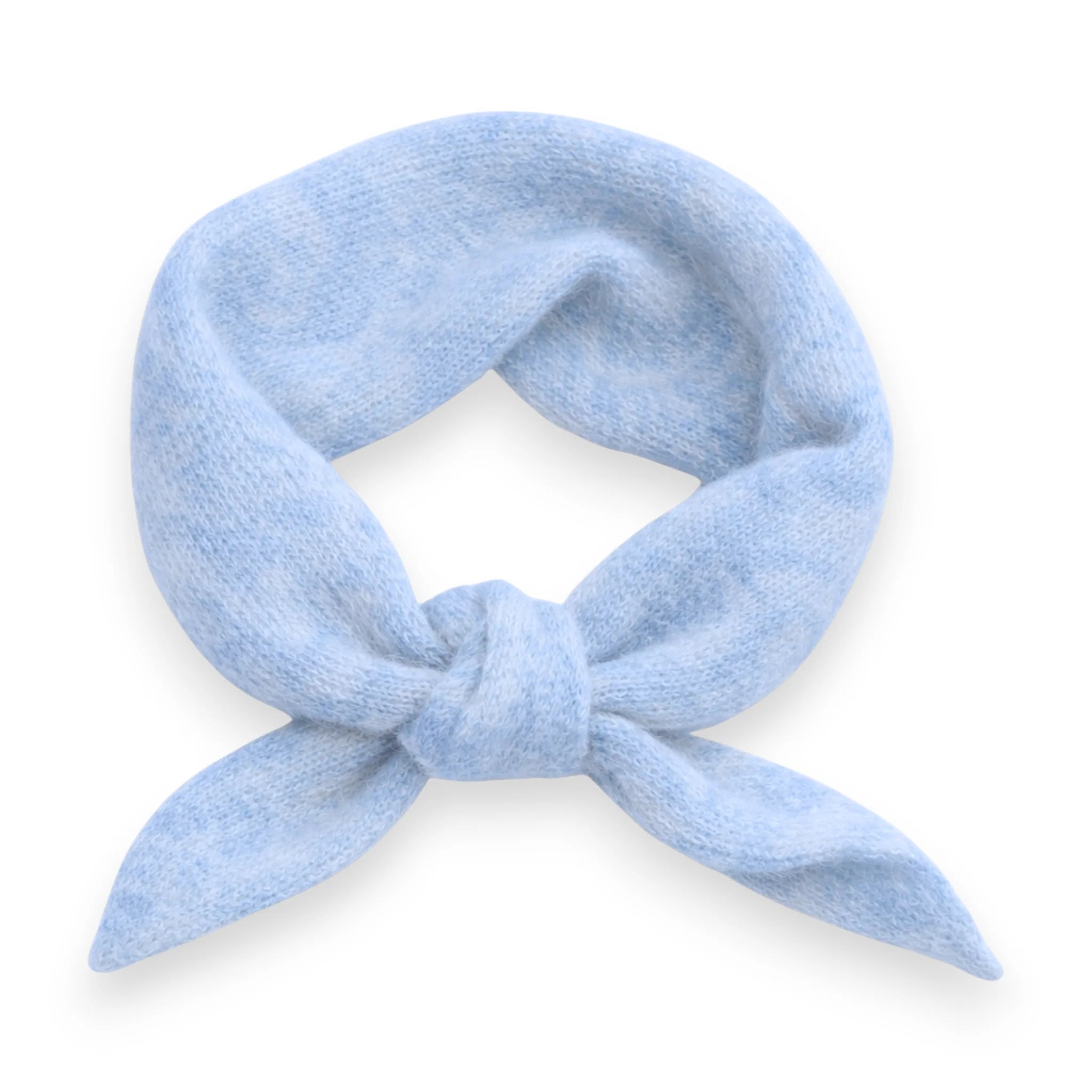 Precious Wool Blend Pastel Triangle Neck Scarf