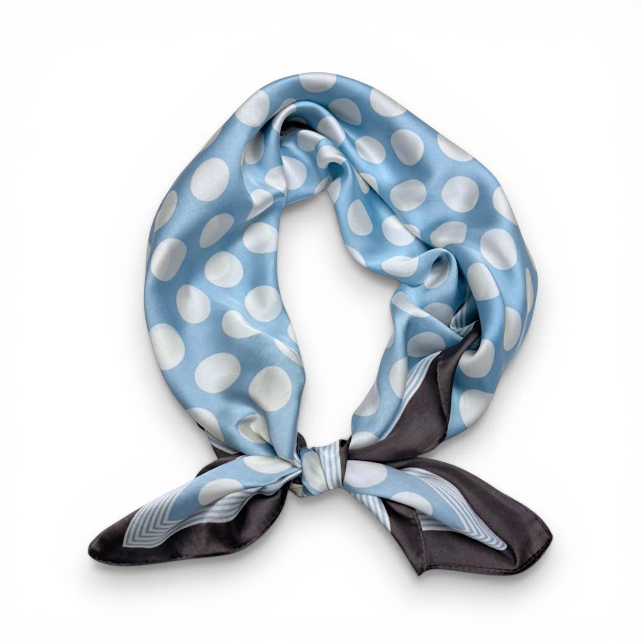 Precious Polka Dot Square Silk Touch Scarf