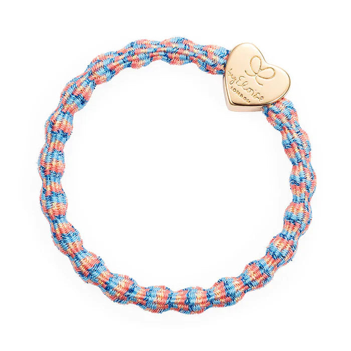 By Eloise Metallic Gold Heart Coral Reef Hair Band