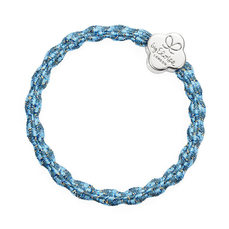 By Eloise Metallic Silver Quatrefoil Bermuda Hair Band