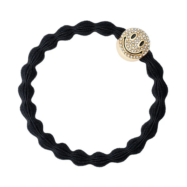 By Eloise Happy Face Black Hairband