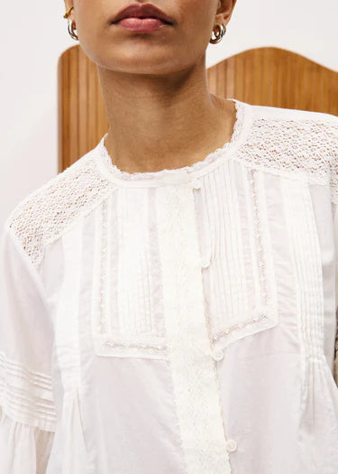 FRNCH Devi White Shirt