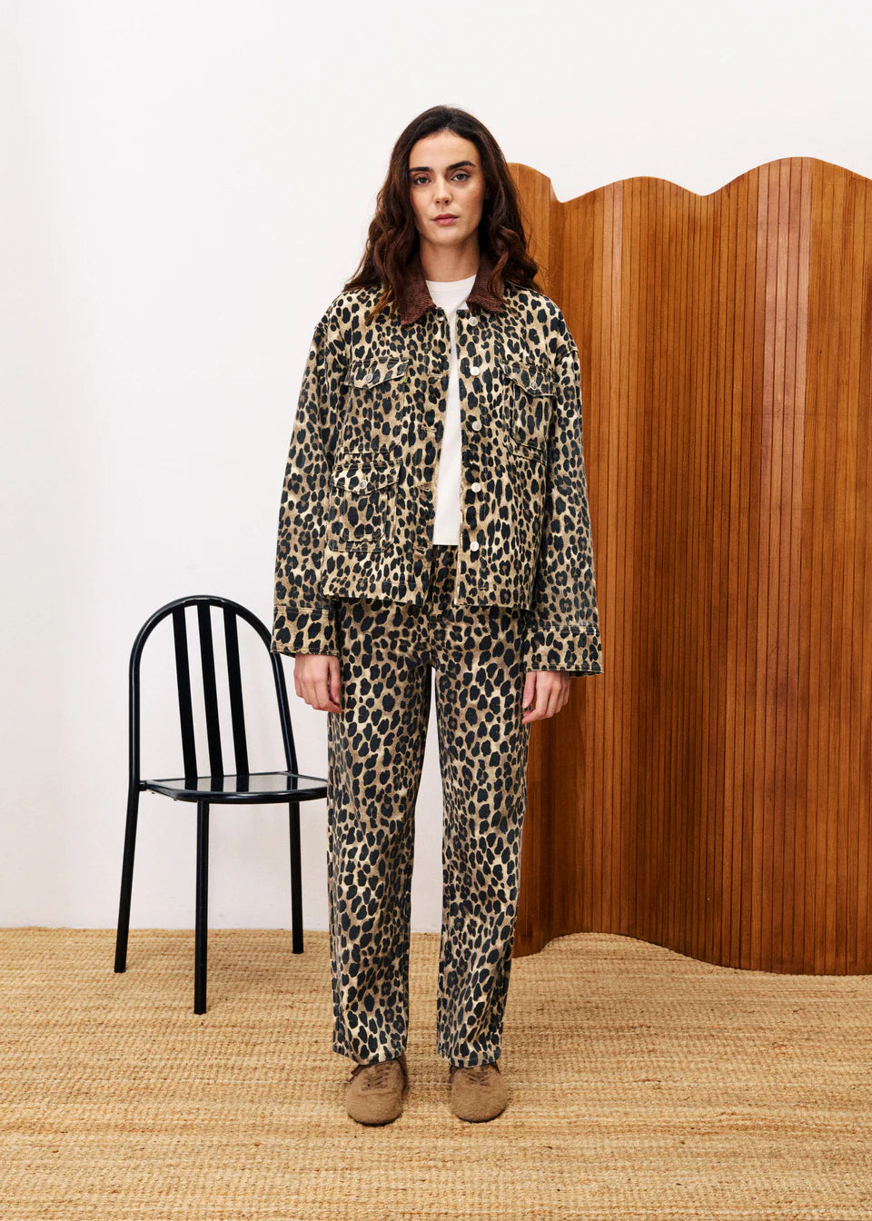 FRNCH Munchkin Leopard Print Jacket