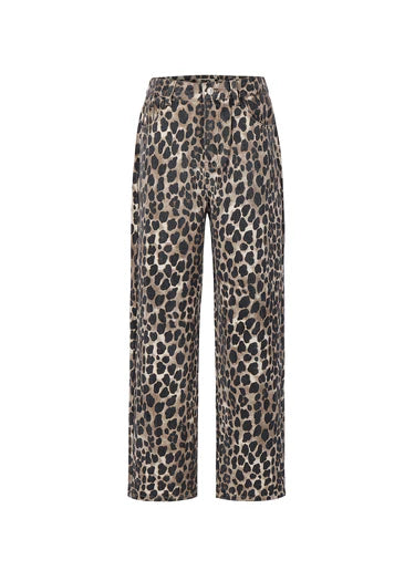 FRNCH Leopard Bobtail Jeans