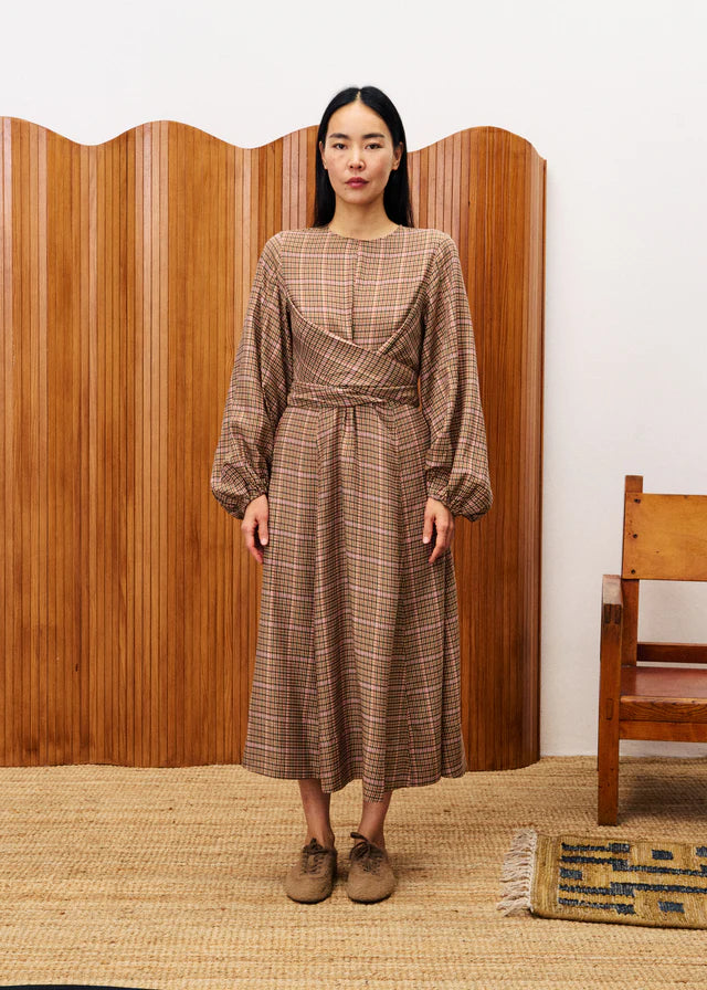FRNCH Apollinaire Ochre Dress