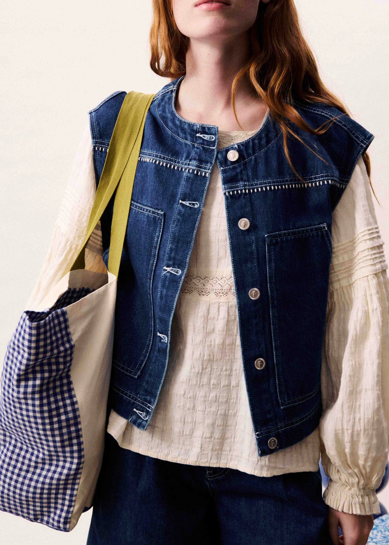 FRNCH Victory Denim Vest