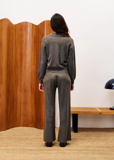 FRNCH Chedid Taupe Sweater Knit