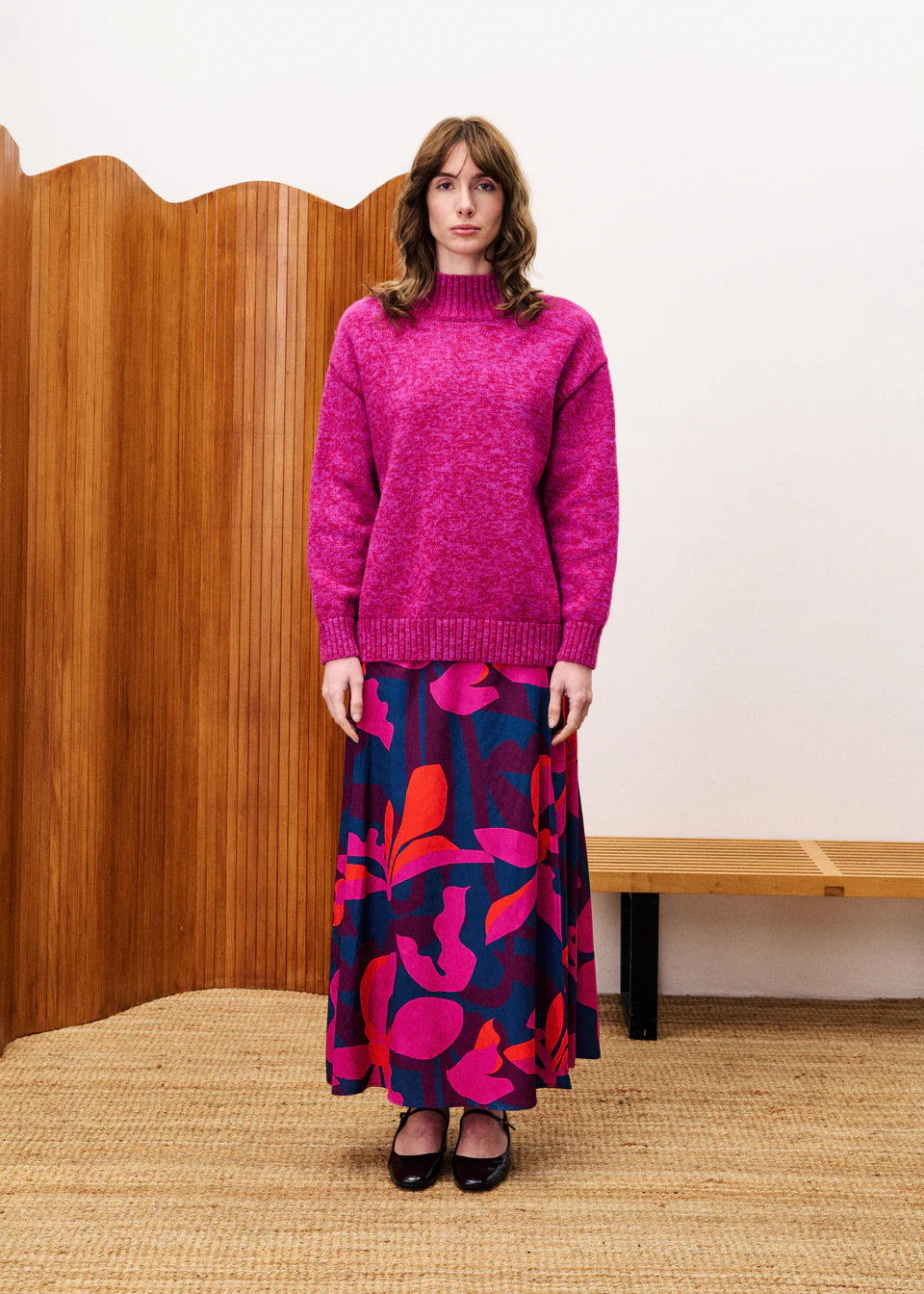 FRNCH Perrein Fuchsia Sweater