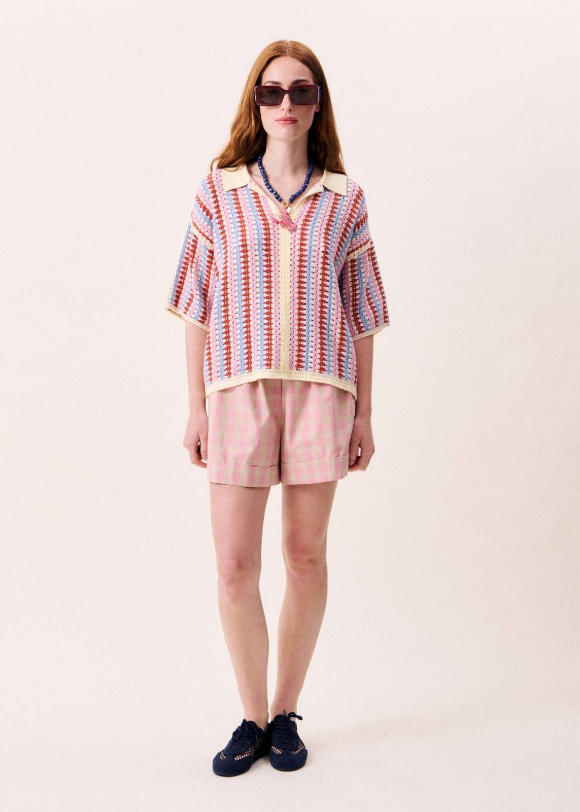 FRNCH Missy Violine Knit Top