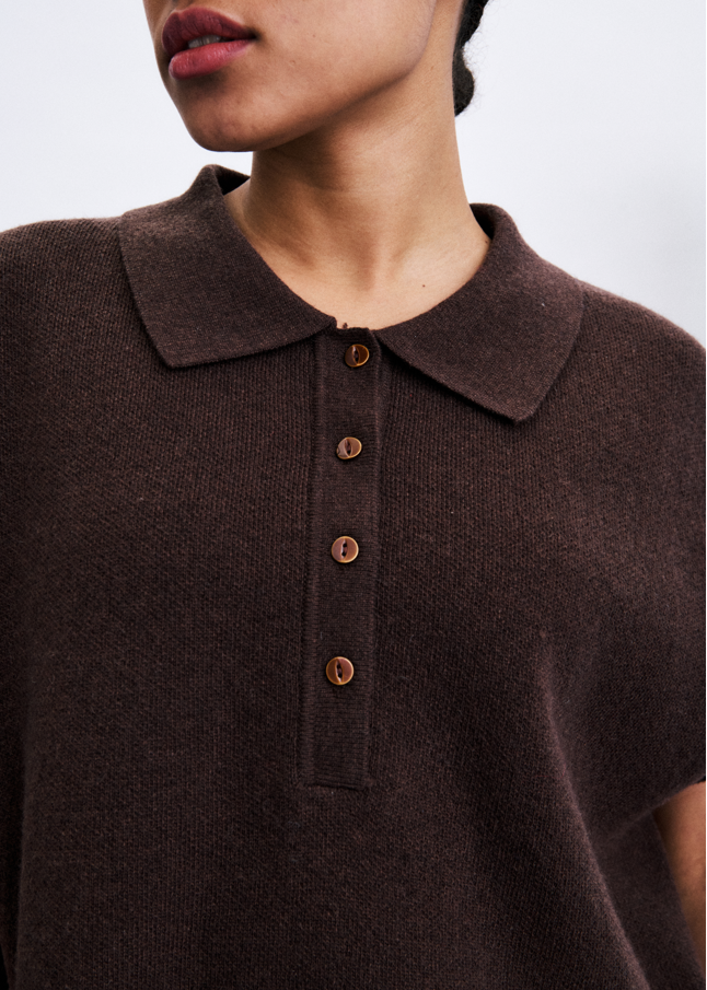 Frnch Minthe Brown Vest