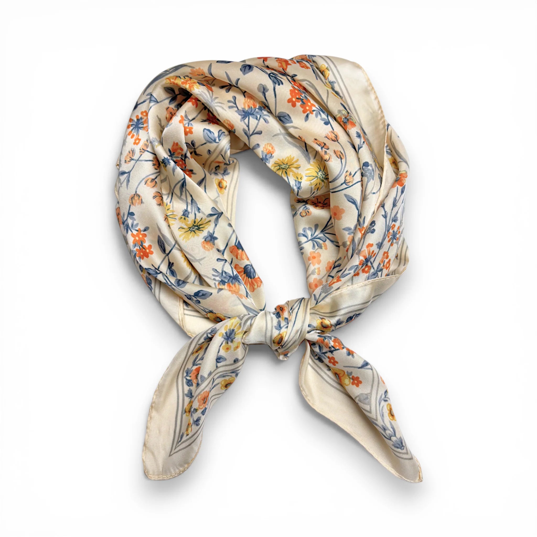 Precious Triangle Meadow Bloom Silk Touch Scarf