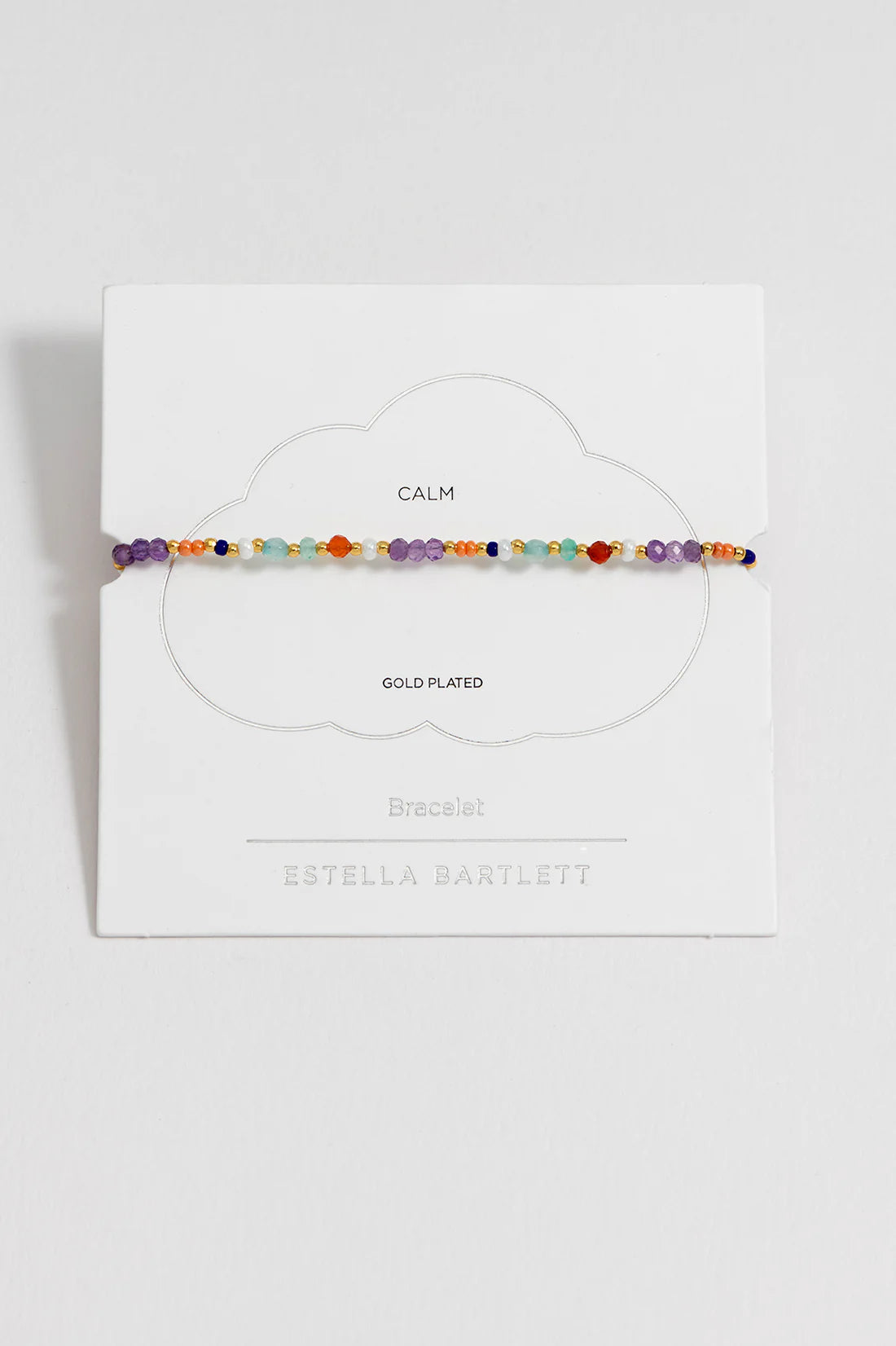 Estella Bartlett Lilac & Orange Mixed Mini Bead Bracelet