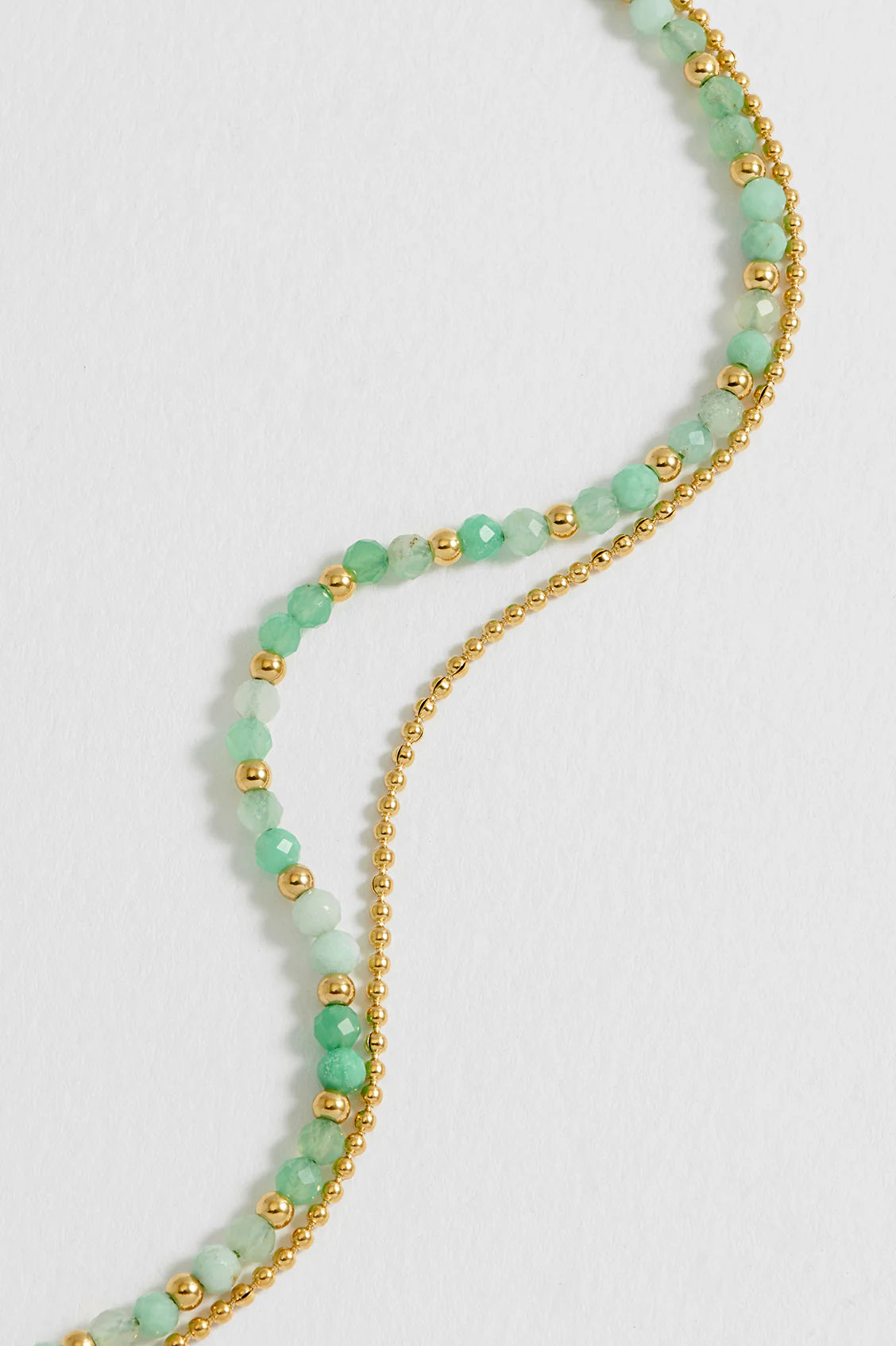 Estella Bartlett Green Gemstone Duo Bracelet