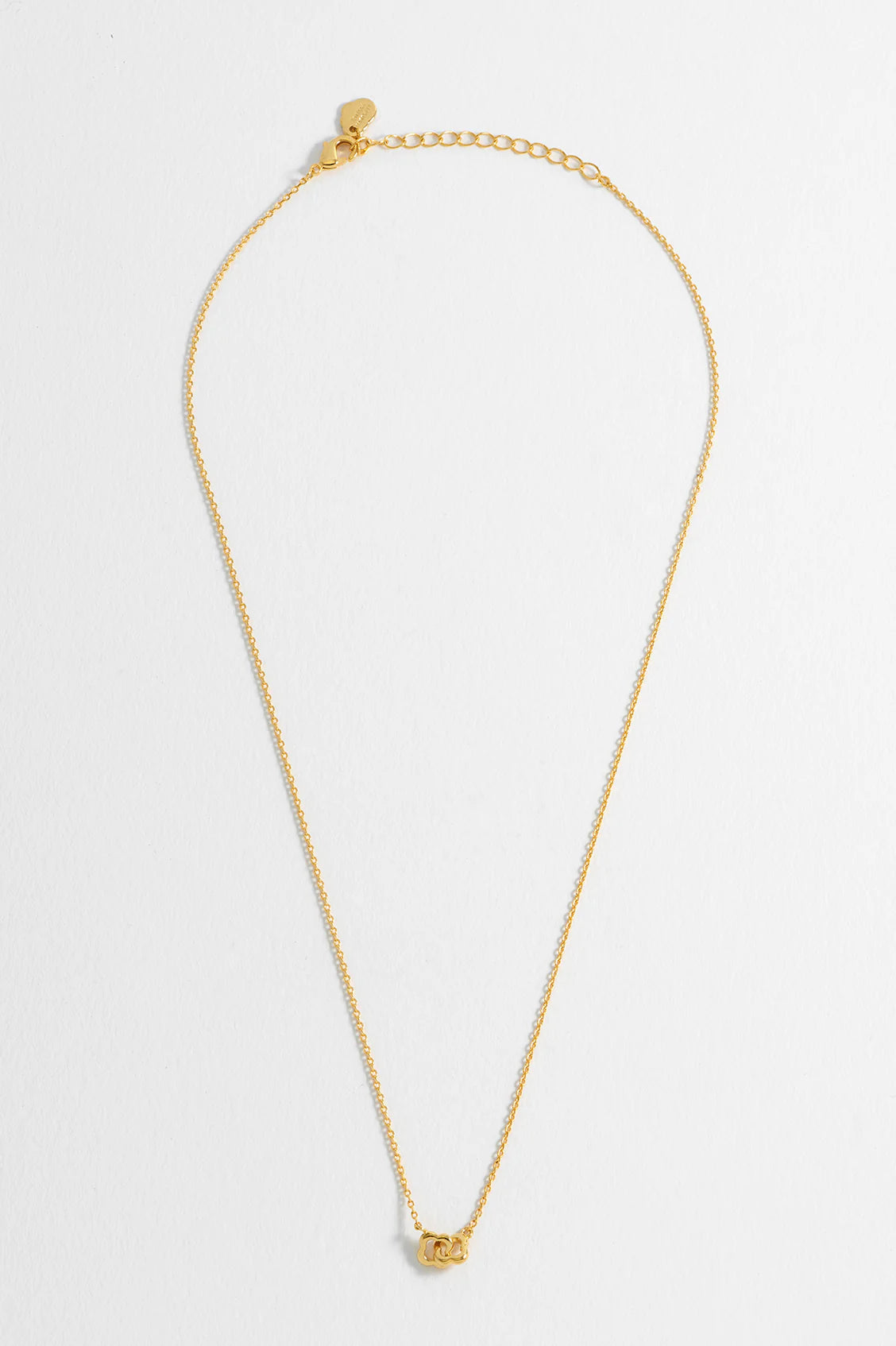 Estella Bartlett Gold Double Linked Flower Necklace