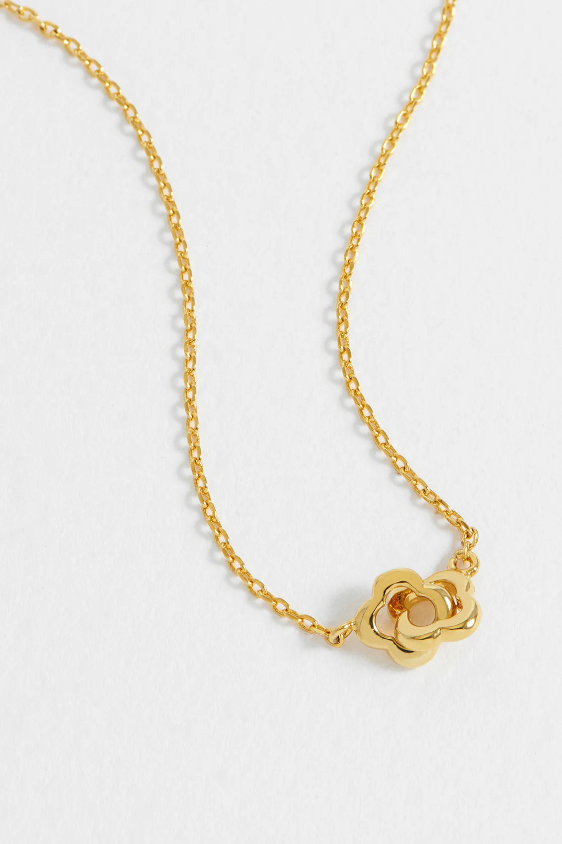 Estella Bartlett Gold Double Linked Flower Necklace