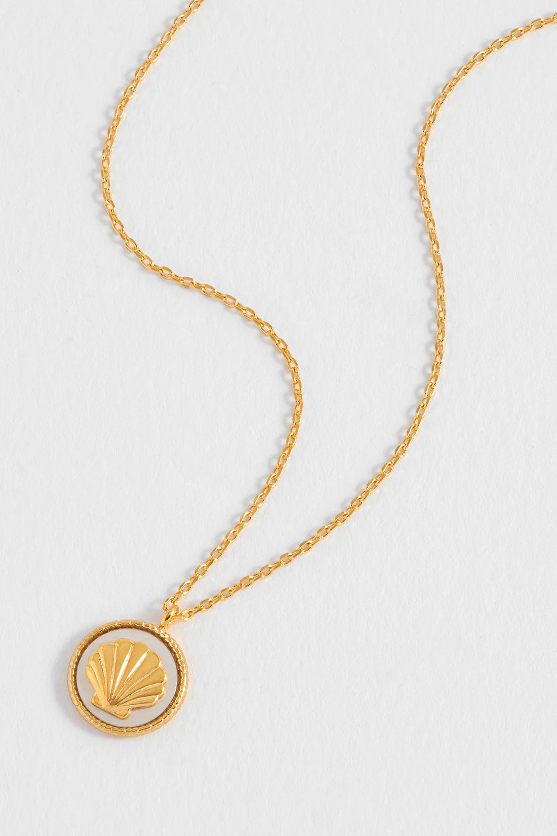 Estella Bartlett Mother-of-Pearl Seashell Coin Necklace
