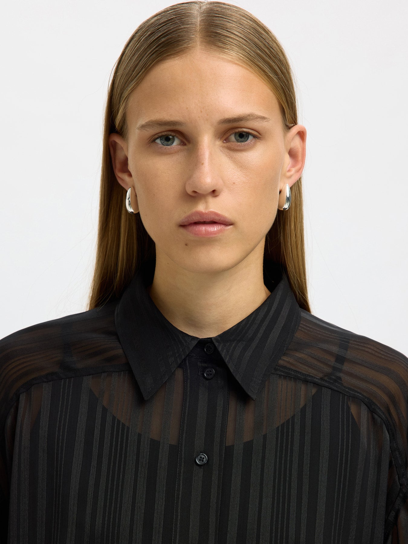 Selected Femme Margrethe Black Shirt